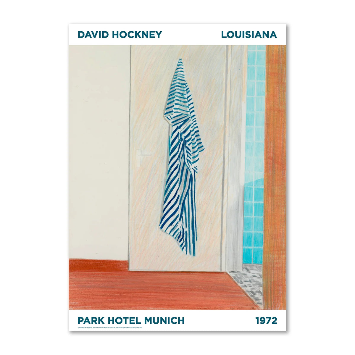 David Hockney《Park Hotel Munich》Louisiana 原裝海報 A2