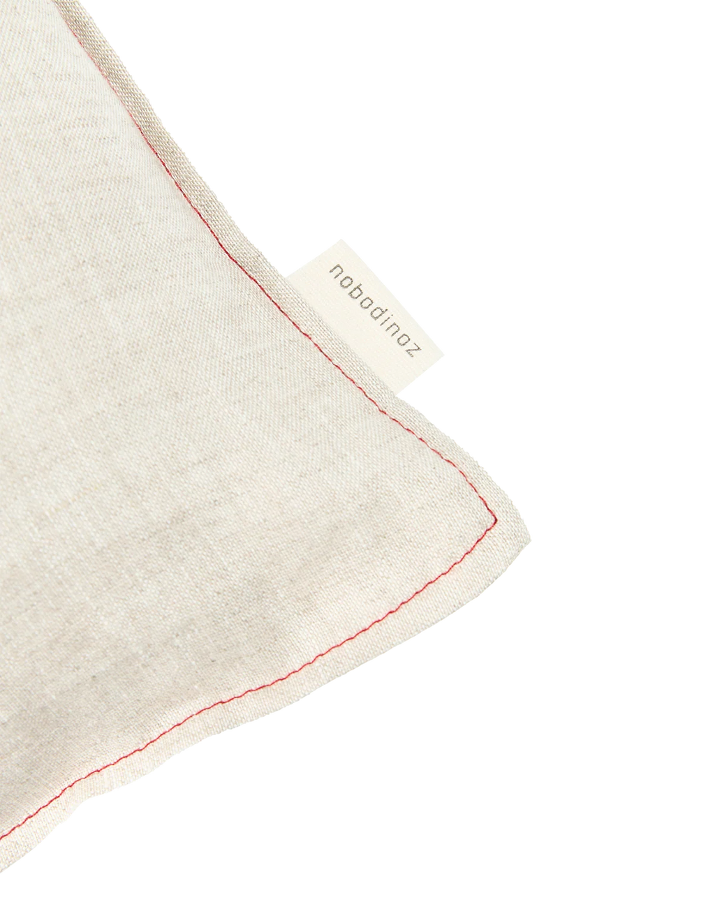 Nobodinoz 法國亞麻刺繡抱枕 米灰 細節與情境照