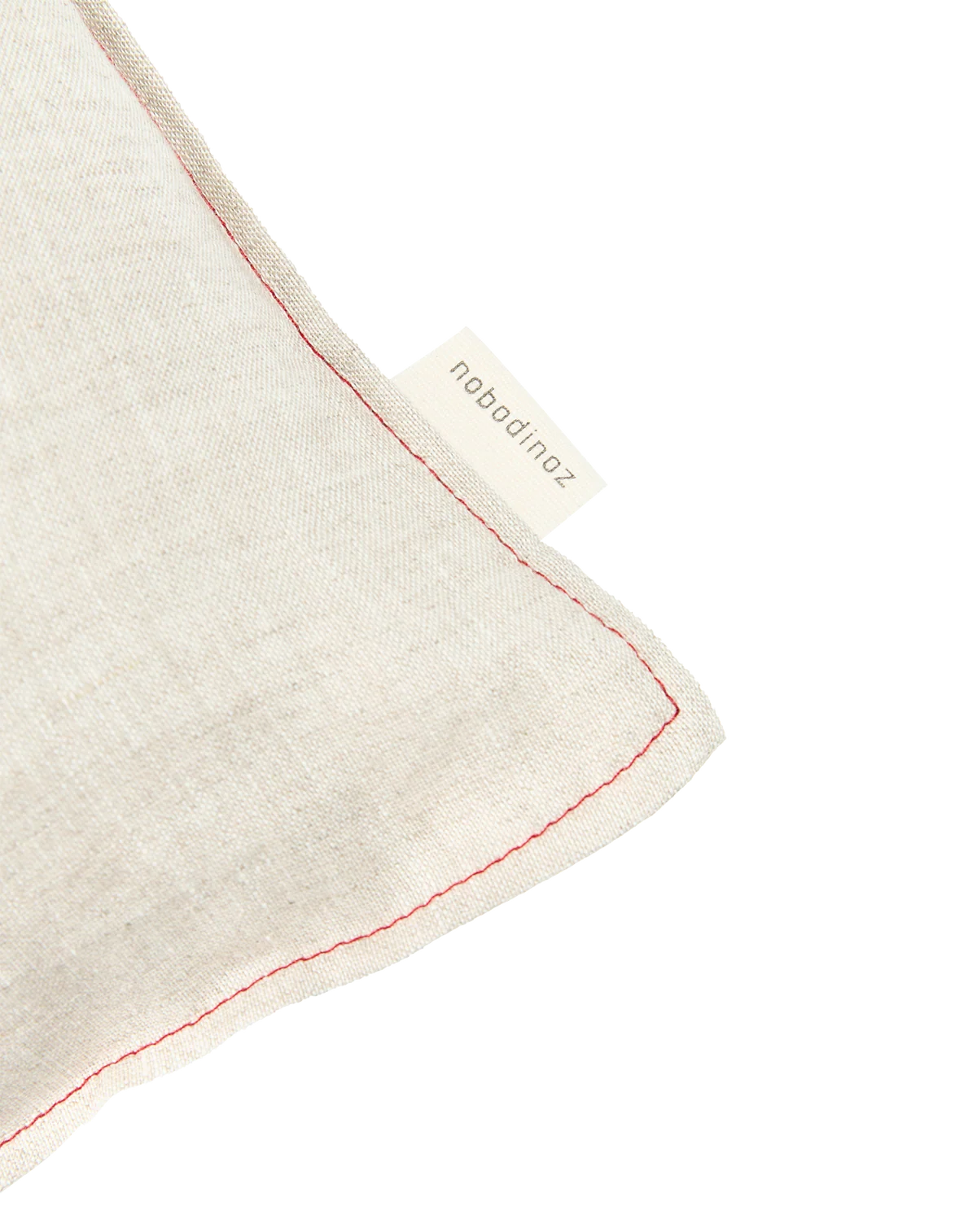 Nobodinoz 法國亞麻刺繡抱枕 米灰 細節與情境照