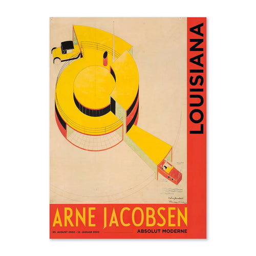 Arne Jacobsen《House of the Future》Louisiana 原裝海報 A1/A2