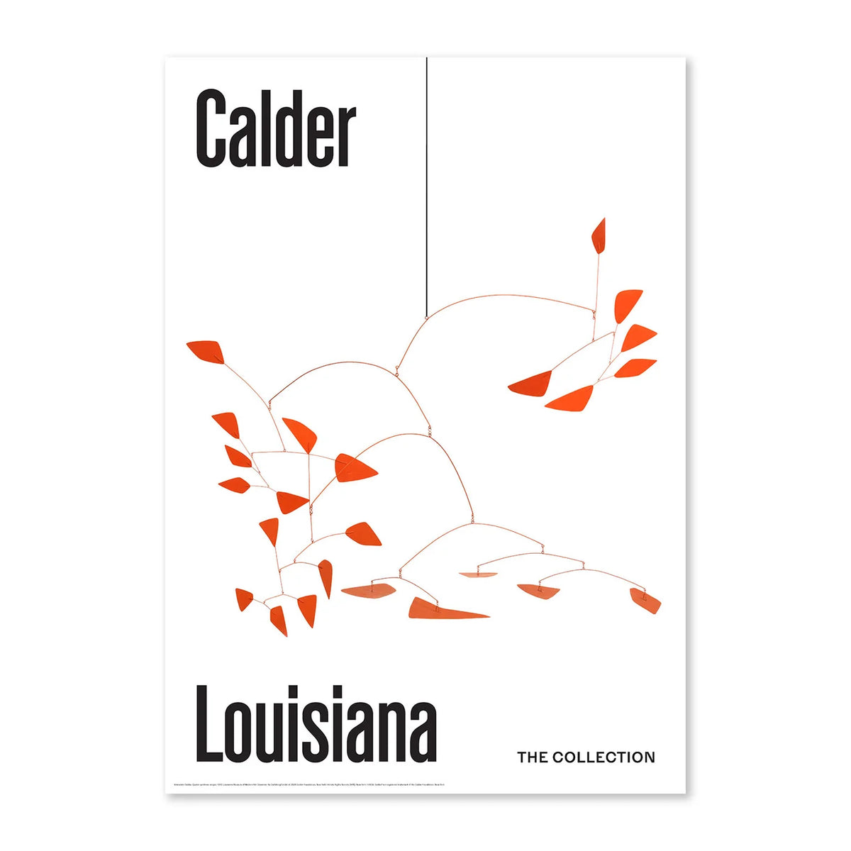 Alexander Calder《Quatre Systèmes Rouges》Louisiana 原裝海報 A1