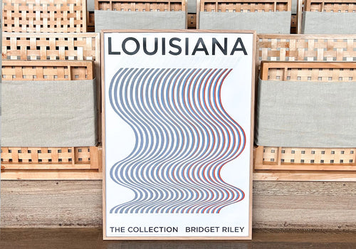 Bridget Riley《Study for Cataract》Louisiana 原裝海報 A1 細節與情境照