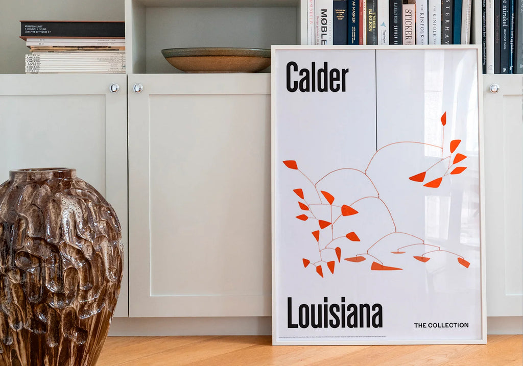 Alexander Calder《Quatre Systèmes Rouges》Louisiana 原裝海報 A1 細節與情境照