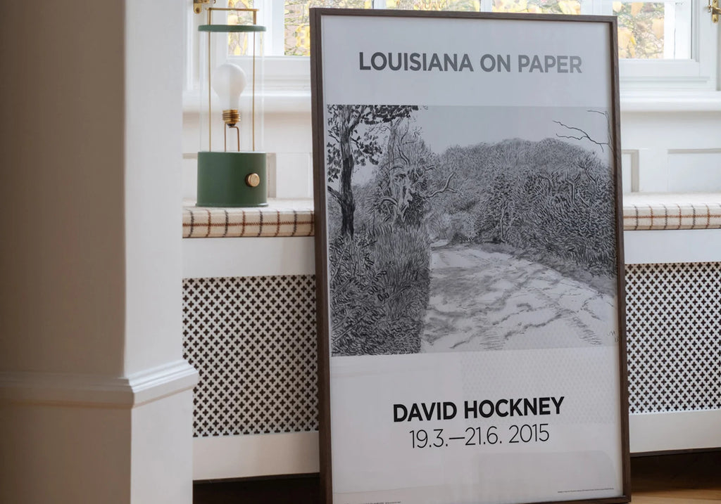 David Hockney《Worldgate》Louisiana 原裝海報 A1 細節與情境照