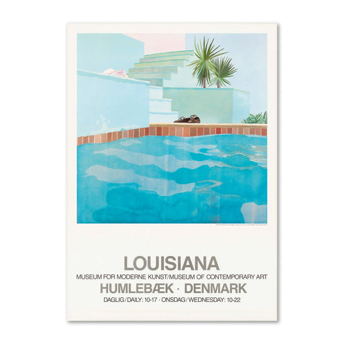 David Hockney《Pool and Steps》Louisiana 原裝海報 A1
