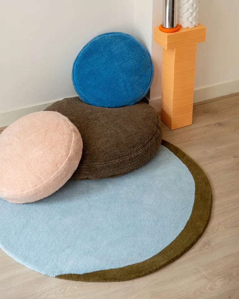 Suite702 · Eclipse Rug 日蝕圓形地毯 · 天藍橄欖