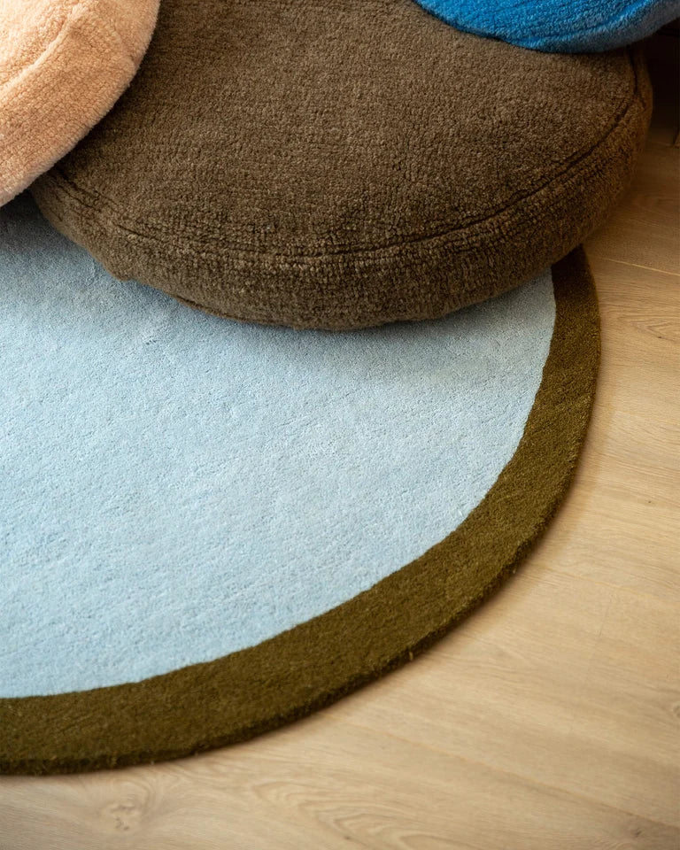 Suite702 · Eclipse Rug 日蝕圓形地毯 · 天藍橄欖