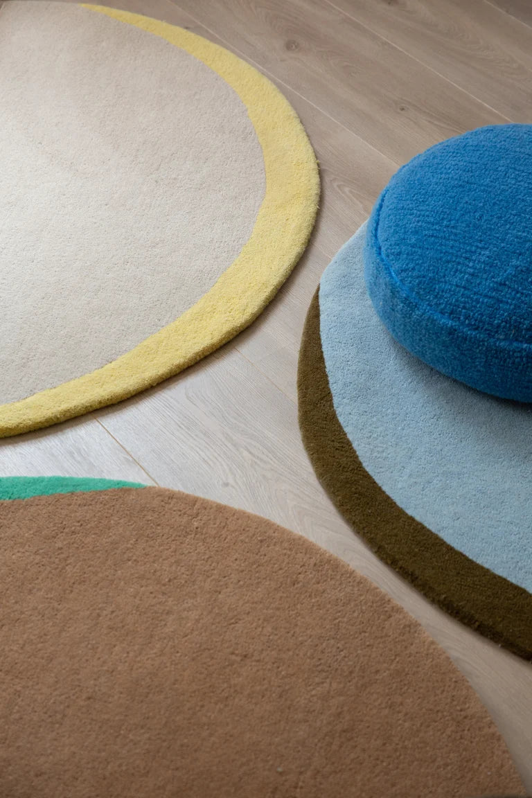 Suite702 · Eclipse Rug 日蝕圓形地毯 · 天藍橄欖