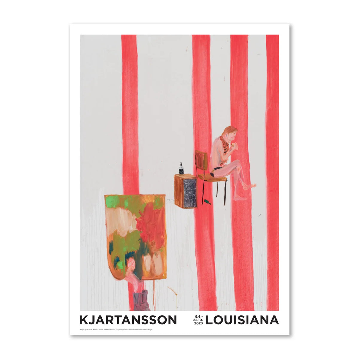 Ragnar Kjartansson《The End (Red Stripes)》Louisiana 原裝海報 A2